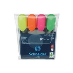   Szövegkiemelő készlet 1-5mm, Schneider Job 150. 4 klf. szín