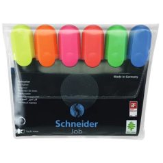   Szövegkiemelő készlet 1-5mm, Schneider Job 150. 6 klf. szín