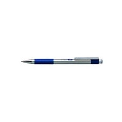Golyóstoll 0,7mm, kék test, Zebra F-301, írásszín kék