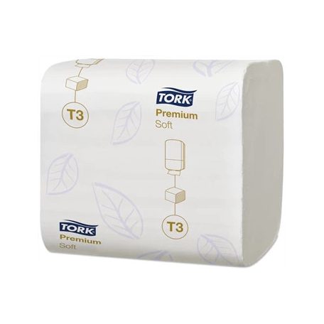 Toalettpapír 2 rétegű hajtogatott 100% cellulóz 252 lap/csomag 30 csomag/karton T3 Soft Folded Tork_114273 hófehér