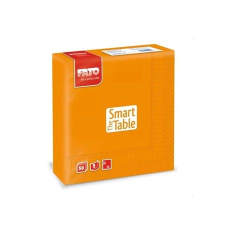 Szalvéta 2 rétegű 33 x 33 cm 50 lap/cs Fato Smart Table narancssárga_82621400