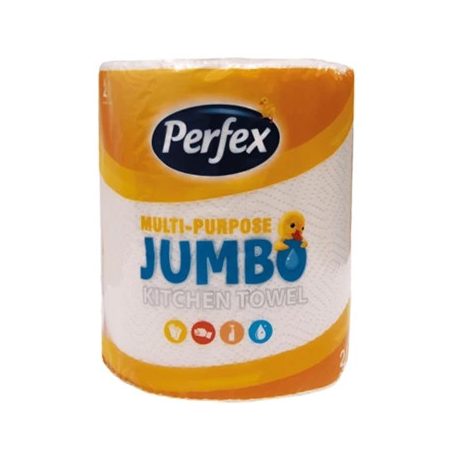 Háztartási papírtörlő kéztörlő 2 rétegű 1 tekercs/csomag 150 lap Boni Perfex Jumbo
